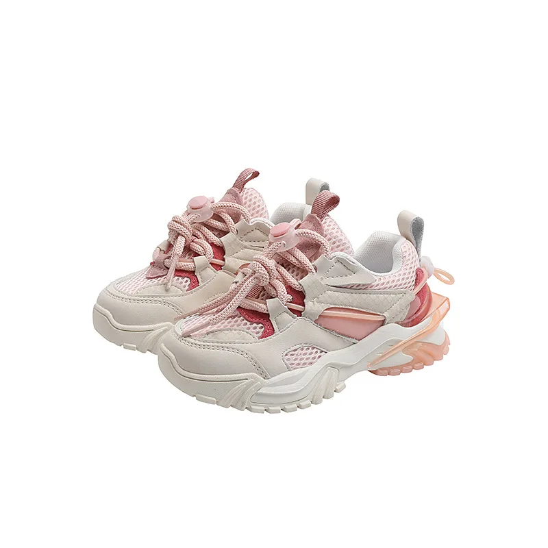 

2021 Girls Boys Fashion Designer Sneakers Baby Toddler Little Big Kid Trainers Children Casual Chunky Brand Lace-Up School Shoes