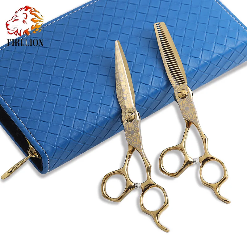 

hair scissor cutting thinning professional hairstylist design scissors hairdressing salon shears for barber, Gold;silver