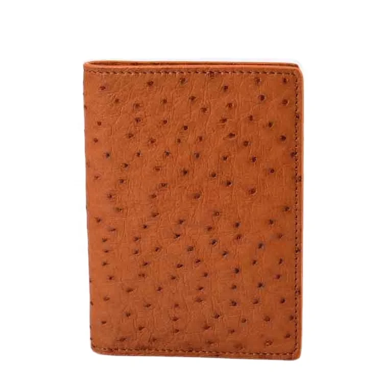 

wholesale ostrich passport holder leather passport holder exotic wallet for sale ostrich wallet men card holder custom make case