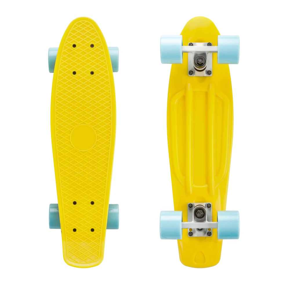 

Wholesales EU warehousemini 22 inch complete 4 wheel plastic peny board deck plastic fish board cruiser skateboard, Pink