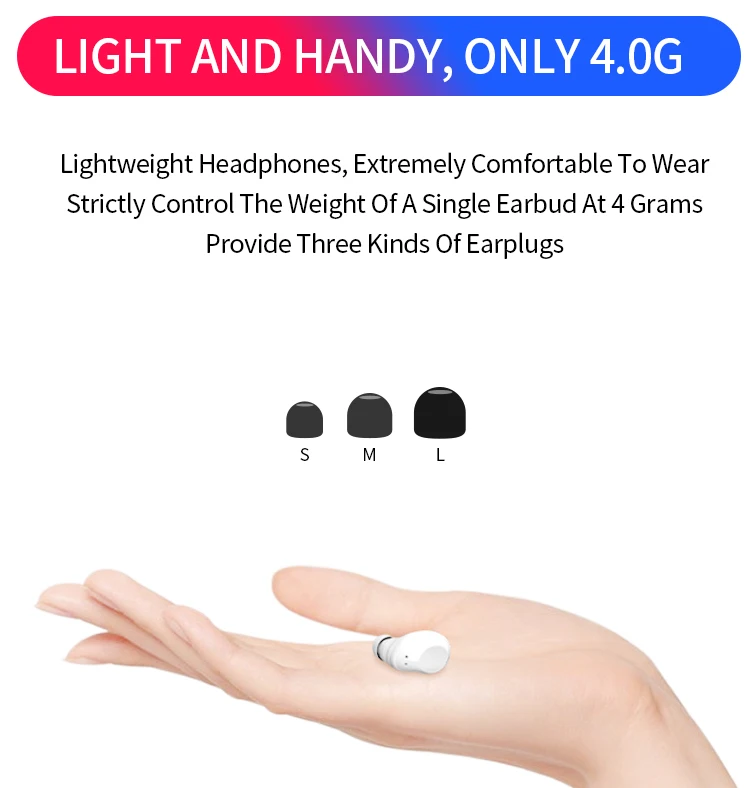 Customize Logo Wireless Earbuds Tws Sport Headphones Bluetooths 5.0 Earphones With 300mAh Charging Case - ANKUX.COM