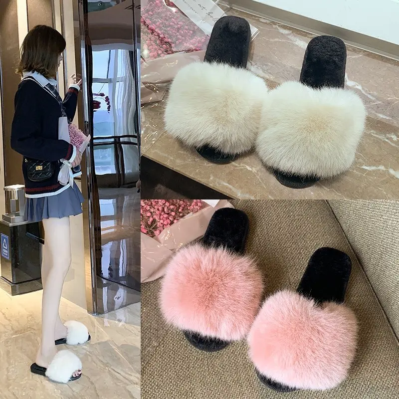 

Verified kids house open toe strap fuzzy slippers for christmas