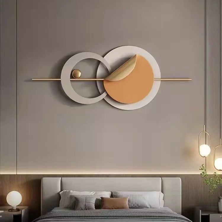 100X50CM Without Light Wall Hanging Home Art Decor Nordic Simple Sofa Background Iron Living Room Decoration Dropshipping DDP