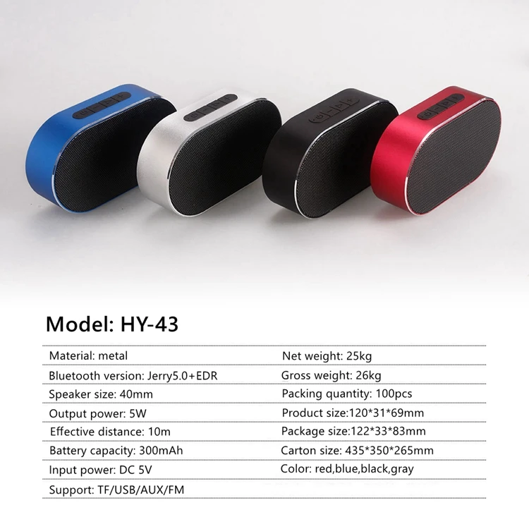 HY-43 Bluetooth Speaker Portable Wireless Loudspeaker Sound System 3D Stereo Portable Waterproof Big Power Bank Soundbar - ANKUX.COM
