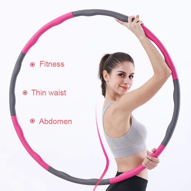 

Wholesale 1kg Detachable exercise hula hoops 2021 Adjustable light Hula Ring Colorful Weighted Hoola Hoops for adults, As the pics show