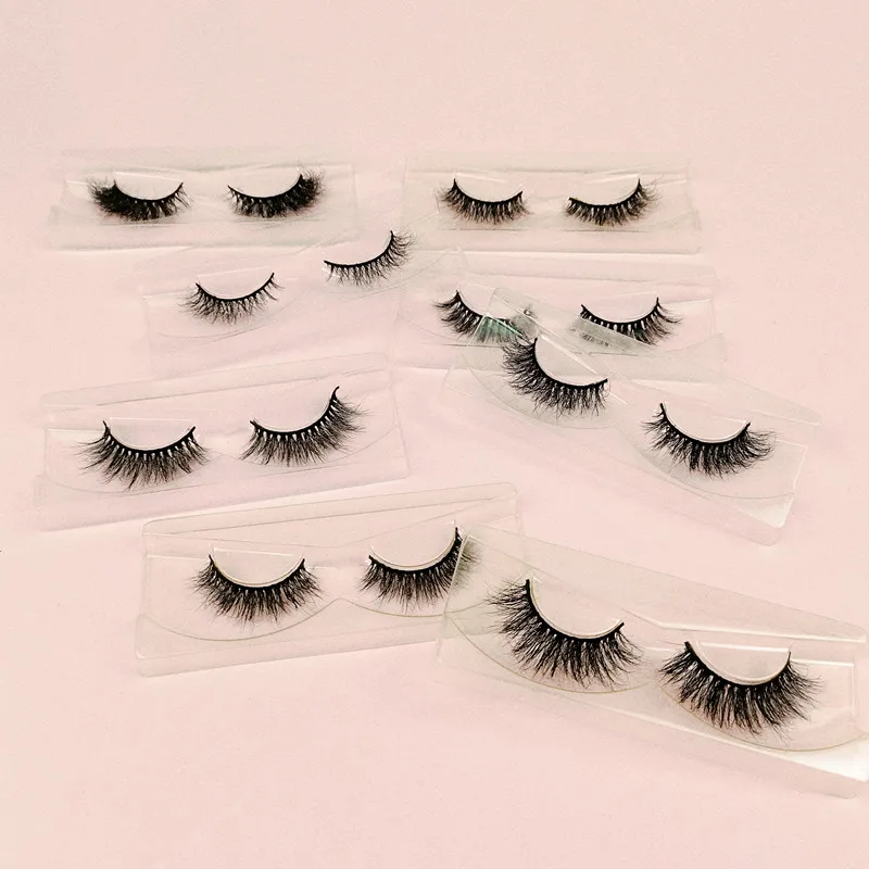 

wholesale discount $0.3 siberian mink lashes 3D mink lashes your own brand real mink eyelashes, Black color