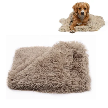 Dog Blanket Luxury Faux Fur Dog Blanket Fluffy Pet Mat Soft Warmly ...