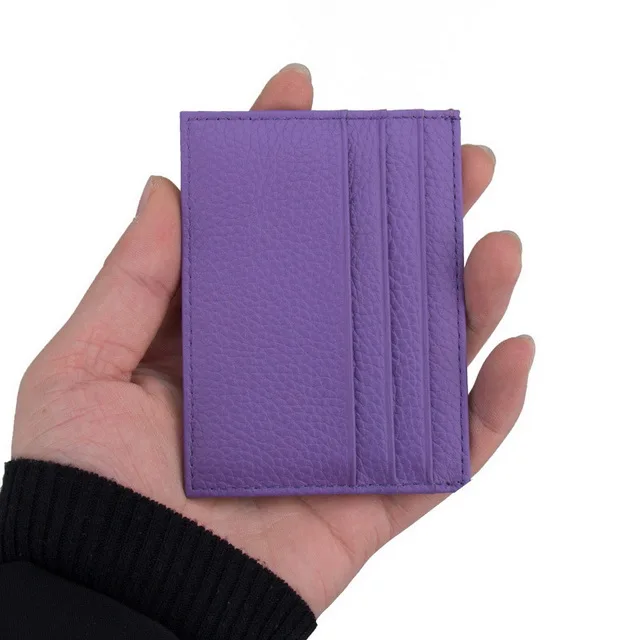 

Ready To Ship Good Quality Assorted Color Genuine Leather Card Holder Wallet, As per show