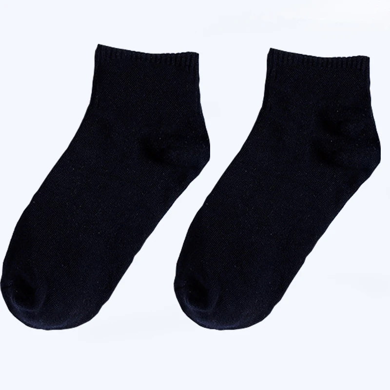 

Custom Logo Colored Happy Trendy Unisex Athletic Black Ankle Sport Socks, Customized