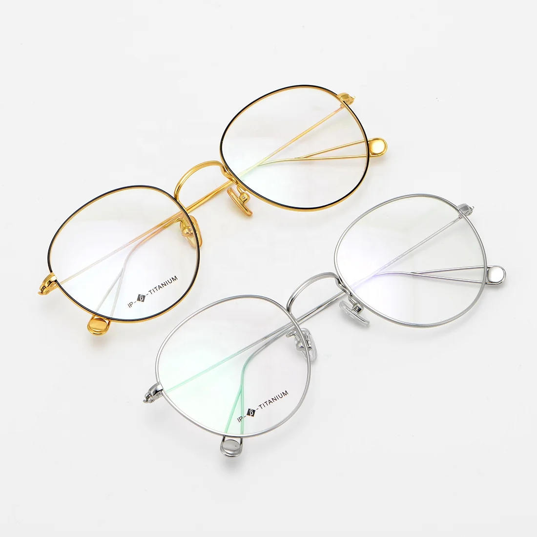 

U-Top Retro Hot Sale New Design Light Titanium Round Frames Glasses Comfortable Optical Eyeglass