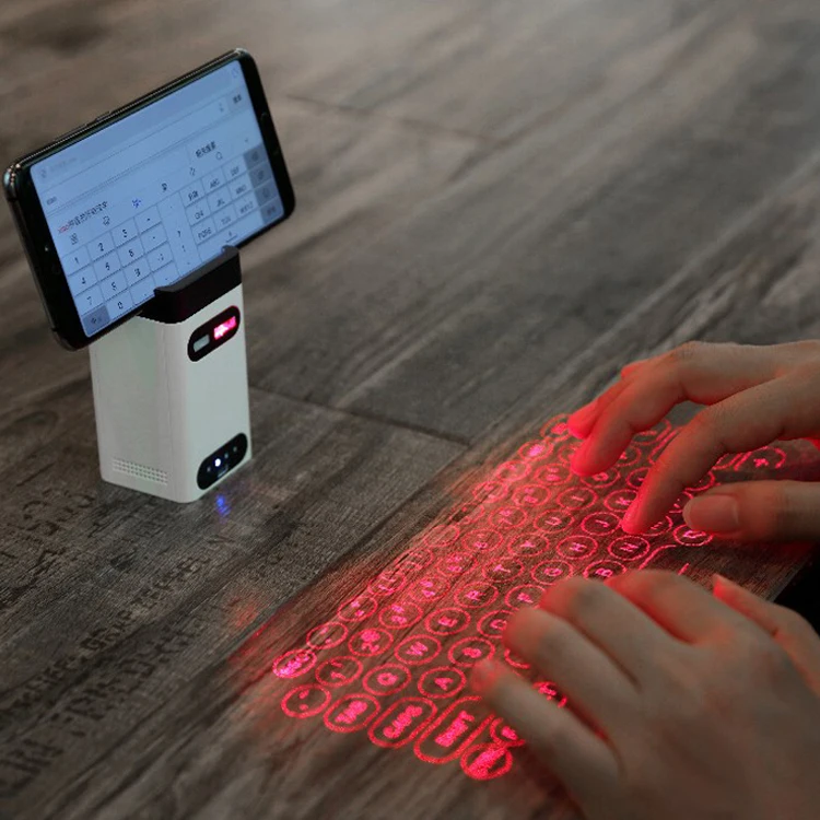 

Power Bank Function Smart Virtual Keyboards Phone Laptop 5.0 BT Laser Wireless Keyboard