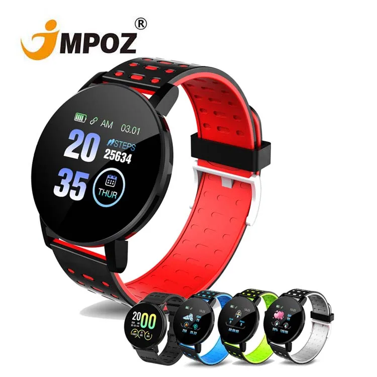 

119plus smart watch Heart Rate Automatic Sleep Monitoring Blood Pressure Sport Tracker watch D18 A1 119 PLUS Android Smartwatch