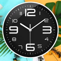 

Custom 10-inch sales promotion plastic decorative 3d wall clocks simple design