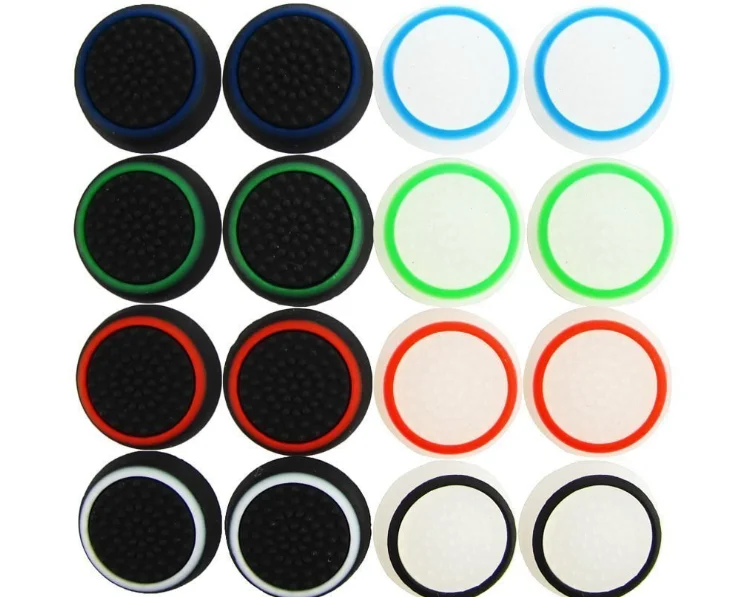Two Color Rubber Silicone Thumbstick Thumb Stick Joystick Cover Grip