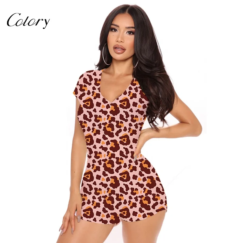 

Colory Summer Onesie For Women's Sexy Pyjamas Sets, Customized color