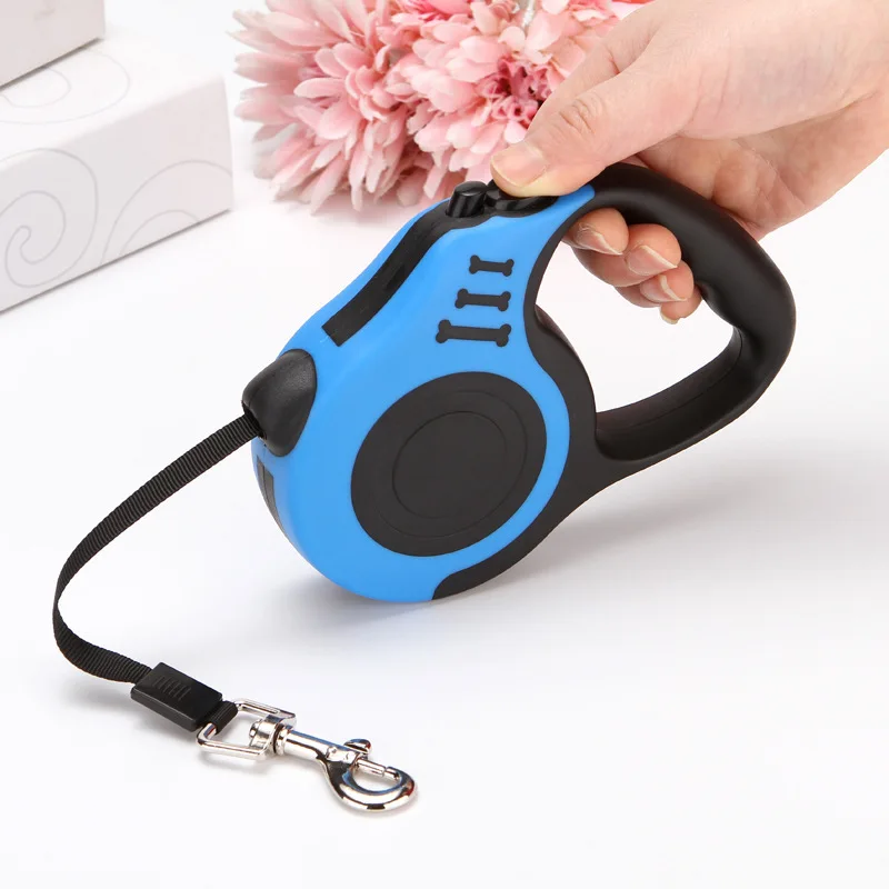 

Heavy Duty Retractable Dog Traction Rope with Anti Slip double Handle Leash for Pet Supplies