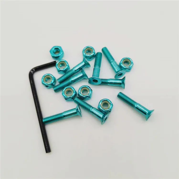 

Anodized Green Color 1inch Allen Head Skateboard Hardware Screws Bolts and Nuts