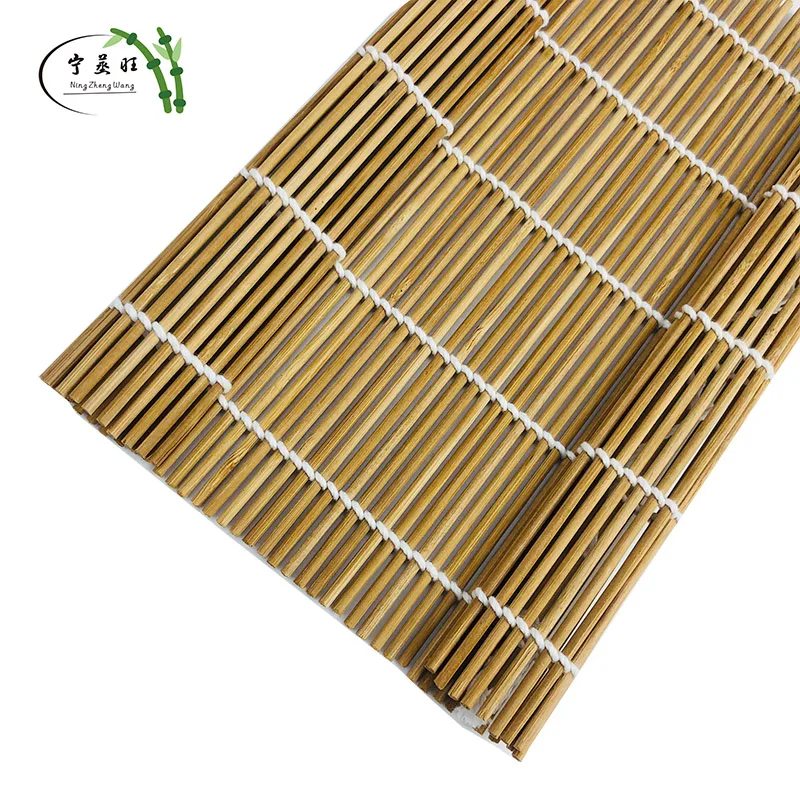 

Factory Natural Reusable Japanese Bamboo Sushi Rolling Mat Hot-Sell bamboo sushi rolling mat With Double pointed, As the picture