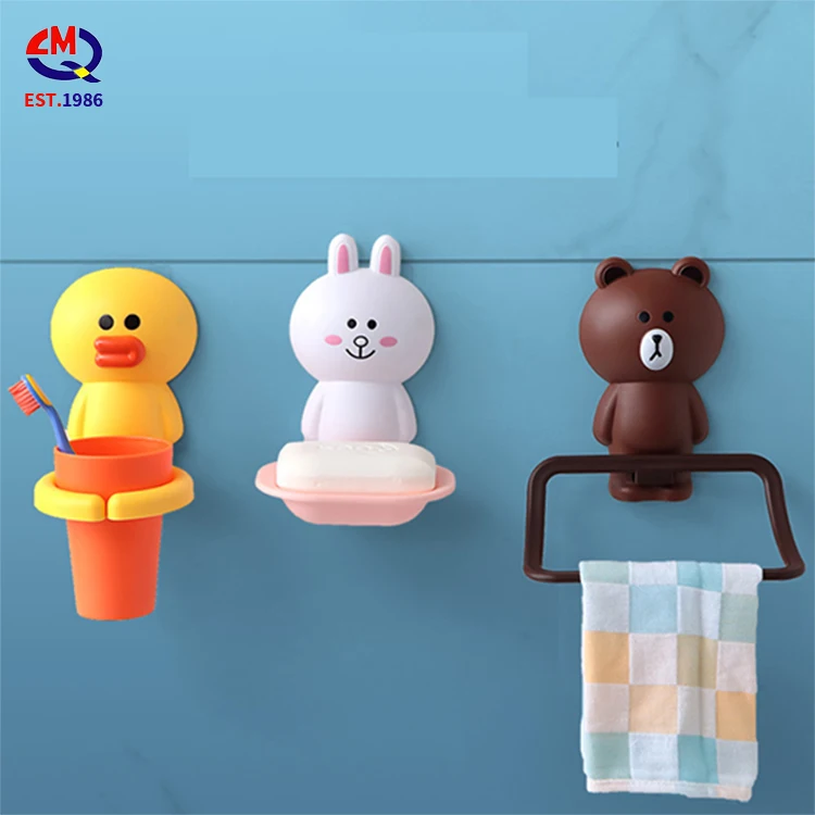 

New arrival bathroom storage children cute fun duck cup holder children's brush holder