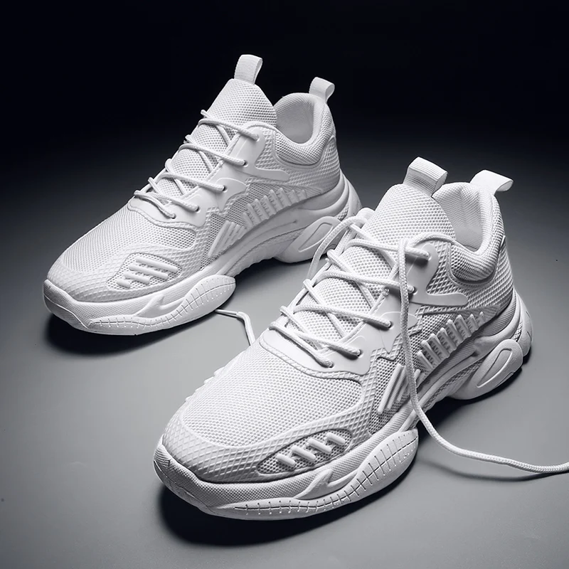 

2019 New Product Mesh rubber Sole Breathable Sport Shoes Men Running Sneakers, Optional