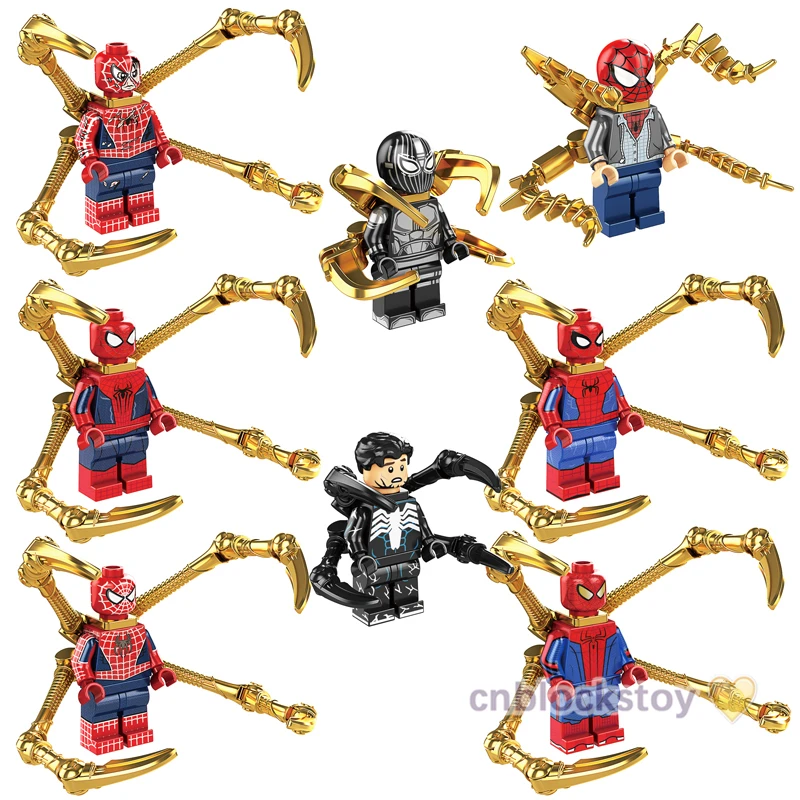 

Super Heroes the Spider with Claw Hero Man Movie Character Mini Bricks Building Block Figure Kids Educational Plastic Toy CY1018