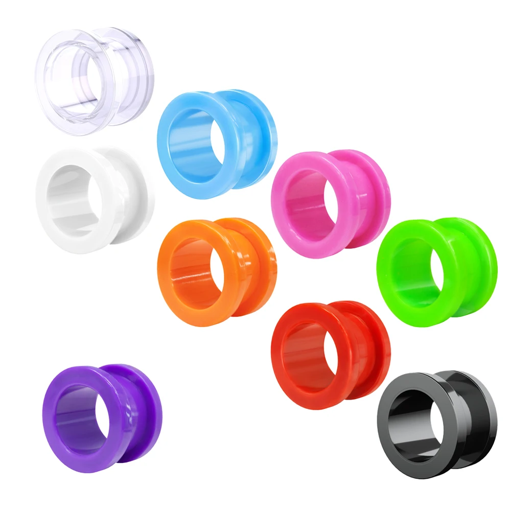 

10Pairs/Set New Piercing Fashion Mixed Plastic Flesh Tunnel Body Ear Plug Jewelry For Women Girl