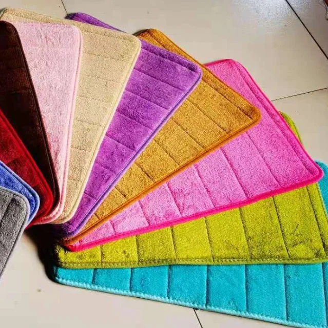

Over stock foam bathmat 11 colors available thick plush rugs foam bathmat