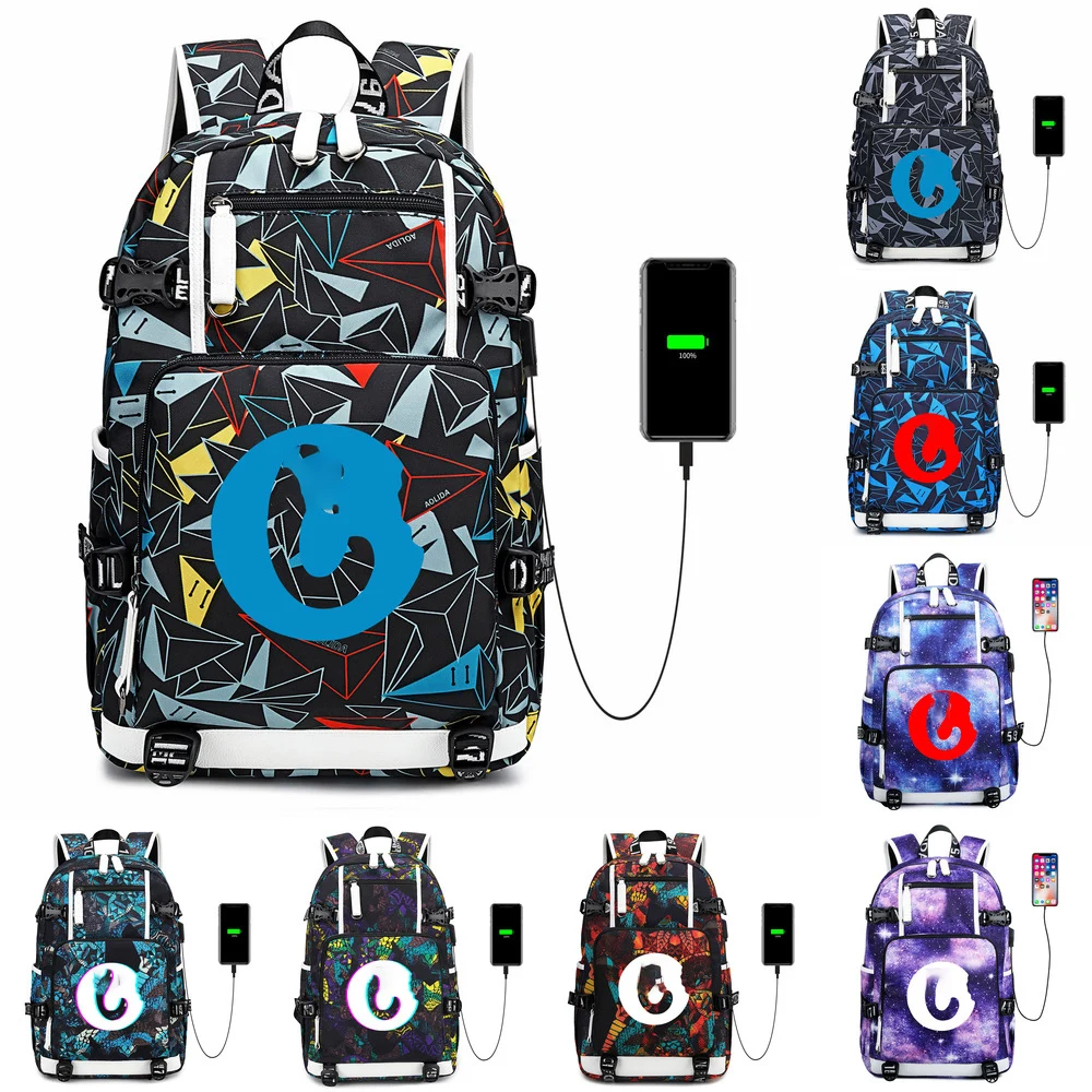 

Custom Logo Large Capacity Waterproof Outdoor USB Charger Backwoods Cookie Laptop Book Backpack Bag