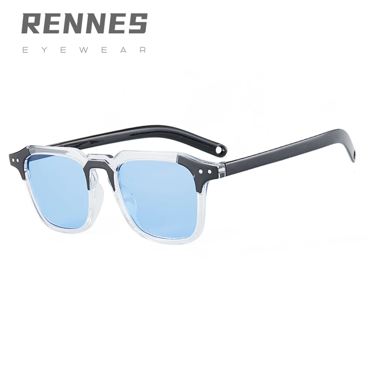 

2021 New Internet celebrity TikTok nail sunglasses trendy men's trampoline glasses box ins street shot sunglasses 1227