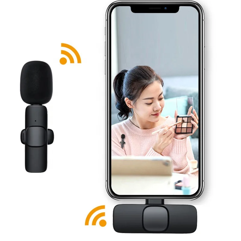 

Type-c Plug and Play 2.4G for Live Stream Class Mini Microphone Recording Mic Portable Lavalier Wireless Microphone for iPhone
