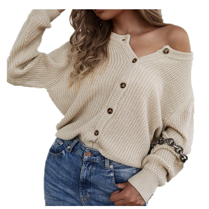 

Top Quality Crew Neck Winter Women Knit Sweater Cardiagn Oversized Long Sweater