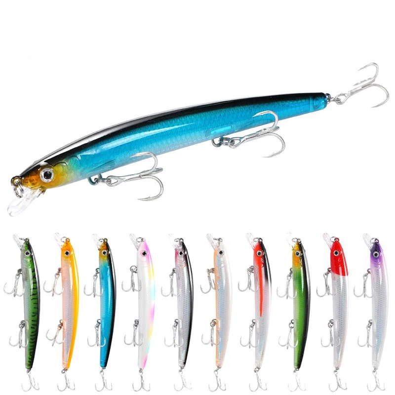 

Jetshark 12.5cm 15g 10colors 3D Eyes Artificial Biomimetic bait Hard Minnow Fishing Lures