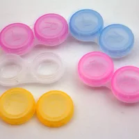 

Simple design portable plastic water proof small case glasses box contact lenses sample case