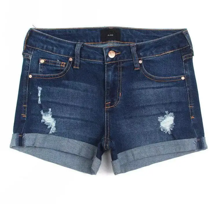 

women jeans denim shorts feminino, Blue,black