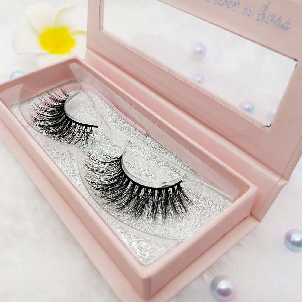 

Private Label Fluffy Beauty Strip False Eyelashes Full Strip Lashes 3D Real Mink eyelash Vendors