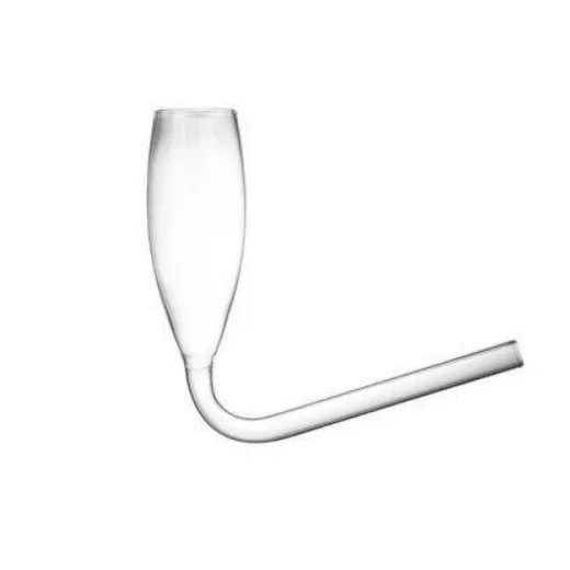 

Custom Blown Heat-Resistant Pyrex Glass Champagne Flutes Chambong Set Champagne Shooter, Clear