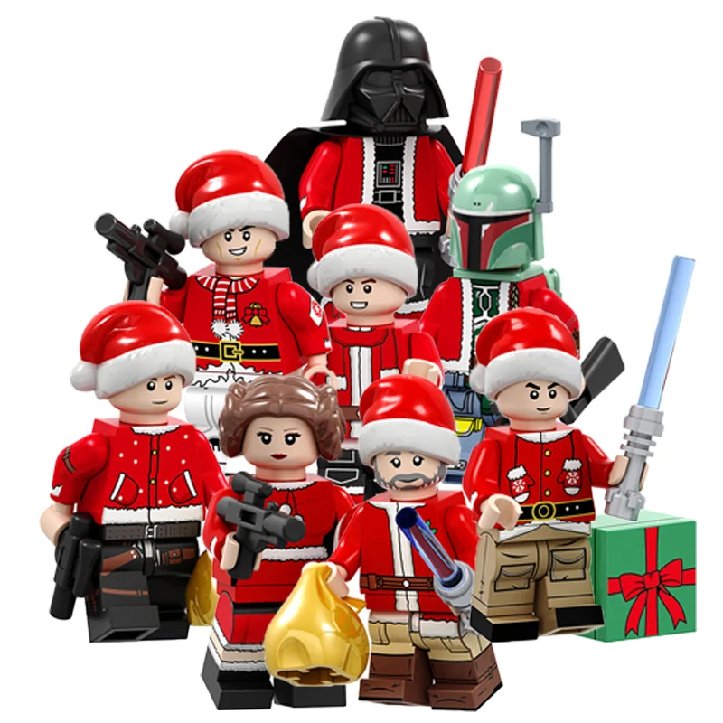 

PG8200 Christmas Series Character SW Wars Figure Stormtrooper Darth Vader Mini Building Block Kids Model Bricks Toy juguete
