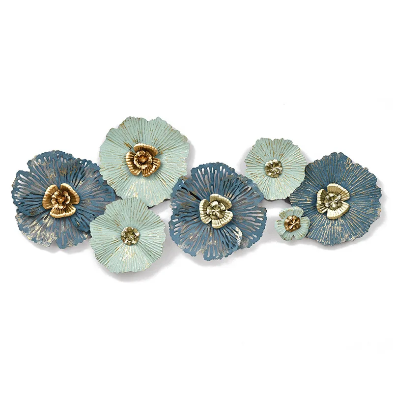 

Living Room Light Luxury Iron Art Abstract Metal Flower Wall Decoration, Customized