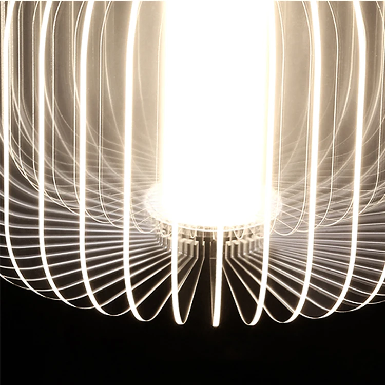 Modern design decorative acrylic led pendant light acrylic sheet for home hotel lighting