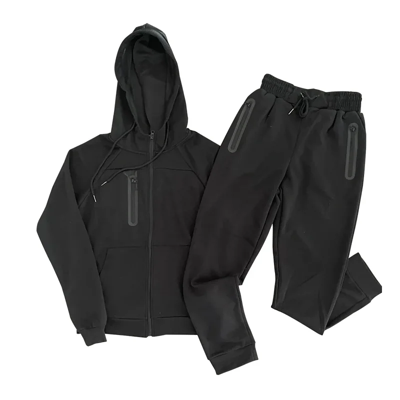 

Custom Embroidery Logo Mens Two Piece Track Set Color Block Tracksuit Men Jacket Suit Slim Fit Polyester Jogging Suit