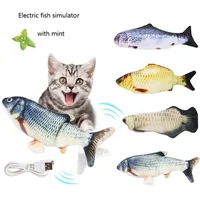 

hot sells catnip fish cat toys with simulated fluffy fish shape kitty interactive chewings cat kicker fish toy