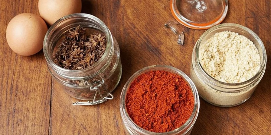 A set of labeled spice jars with dates written clearly