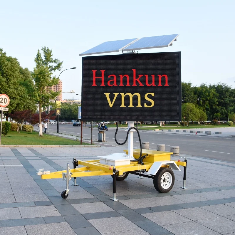 Portable Trailer Color Sign Led Message Board Signs Display 5 Colour