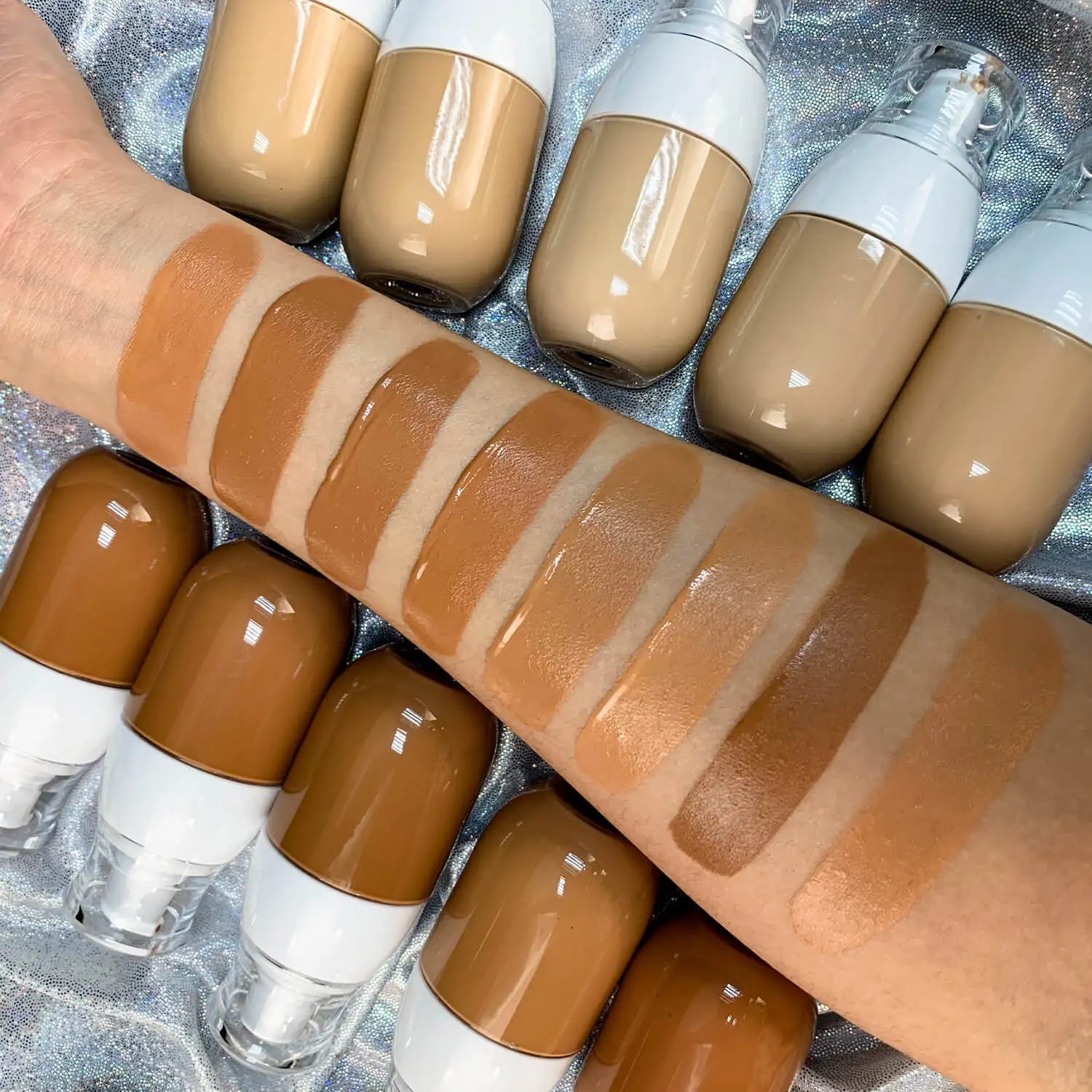 

American hot 25 colors makeup foundation private label full coverage vegan foundation