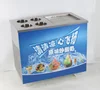 thailand fry soft ice cream machine, single flat pan with four barrel fried ice cream machine