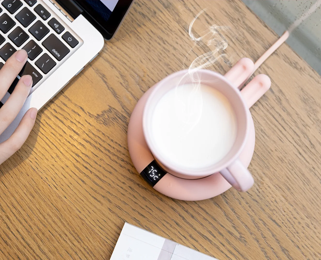 USB thermostatic insulation coaster heater warm water cup base hot milk artifact 55 degrees household dormitory