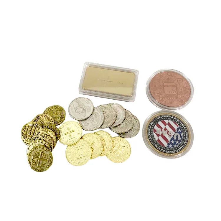 

High quality custom golden metal coins for board game, game coin, Customized