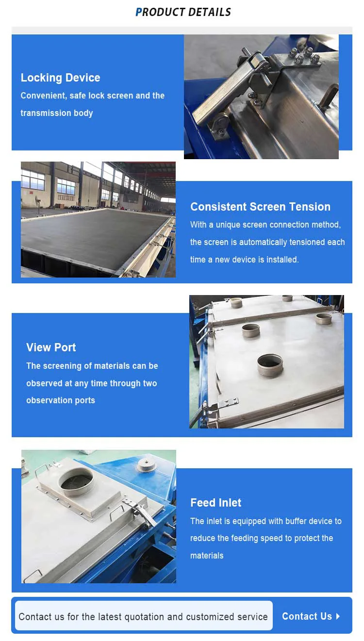Large Capacity Carbamide Fertilizer Rotex Sieve Vibrator Machine