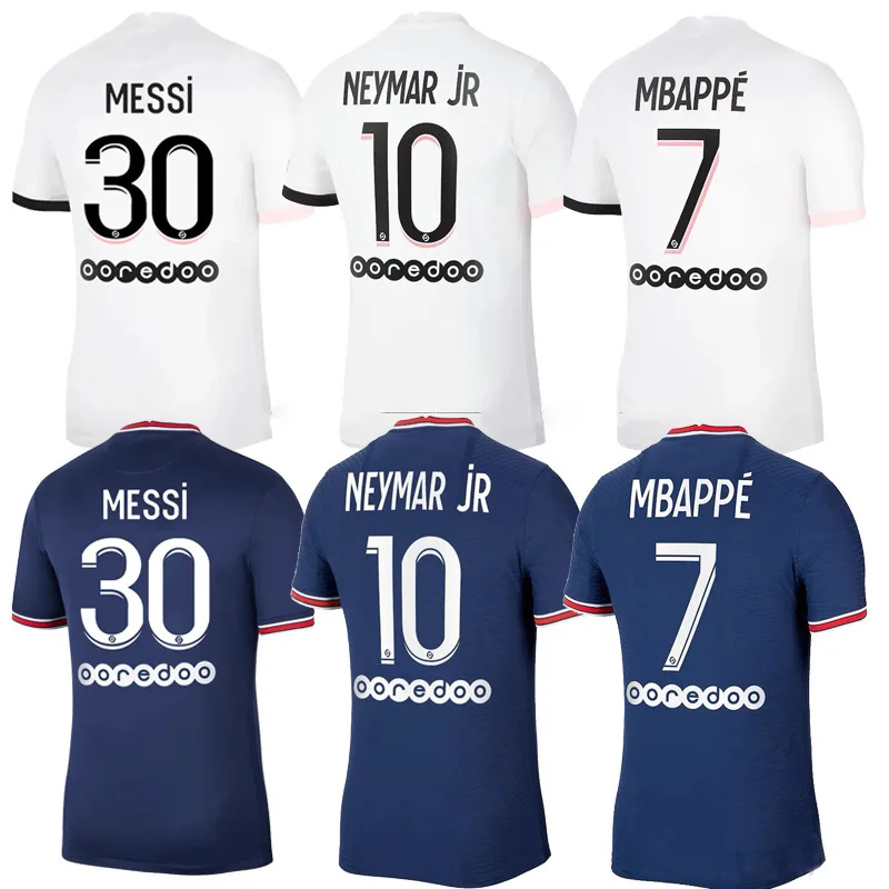 

New Paris home No. 30 Messi Jersey Paris Saint Germain No. 7 mbape No. 10 Neymar T4254, As shown in the figure