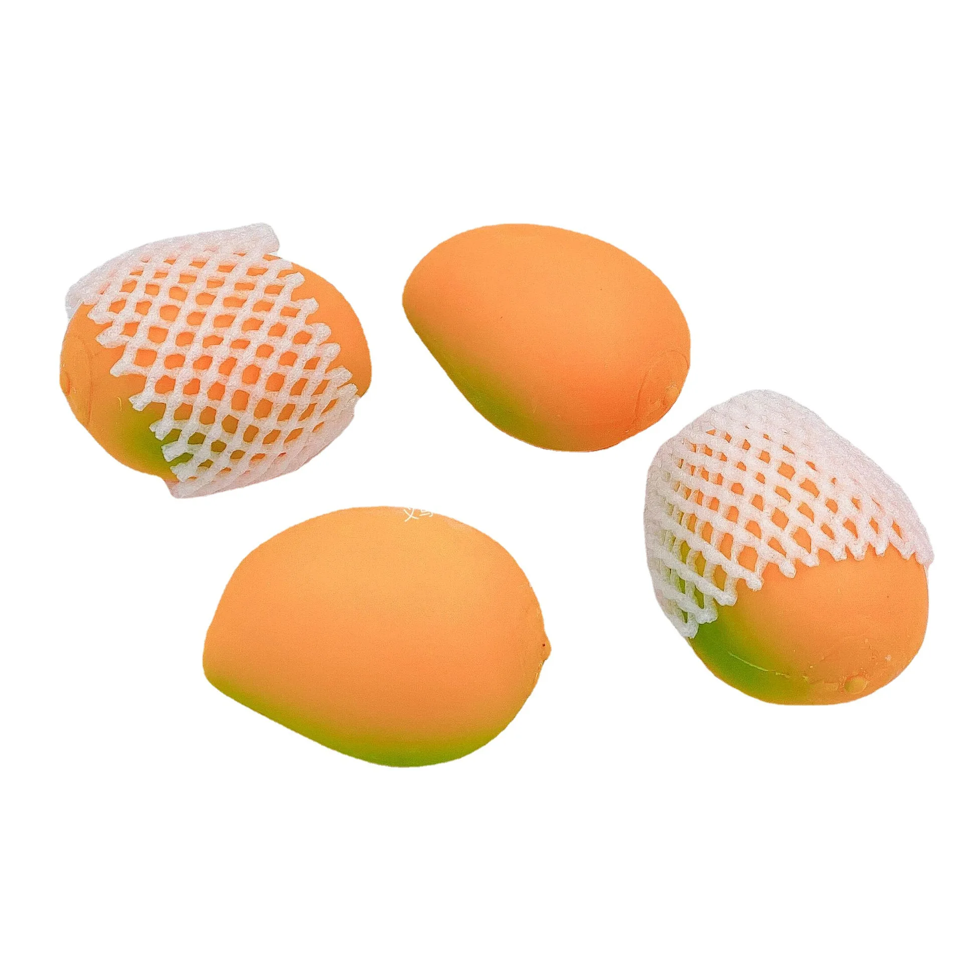 

TXL56 Stress Relief Toys Decompression Mango Ball TPR Sensory Squeeze Balls Adults Kids Fidget Toys Stress Balls